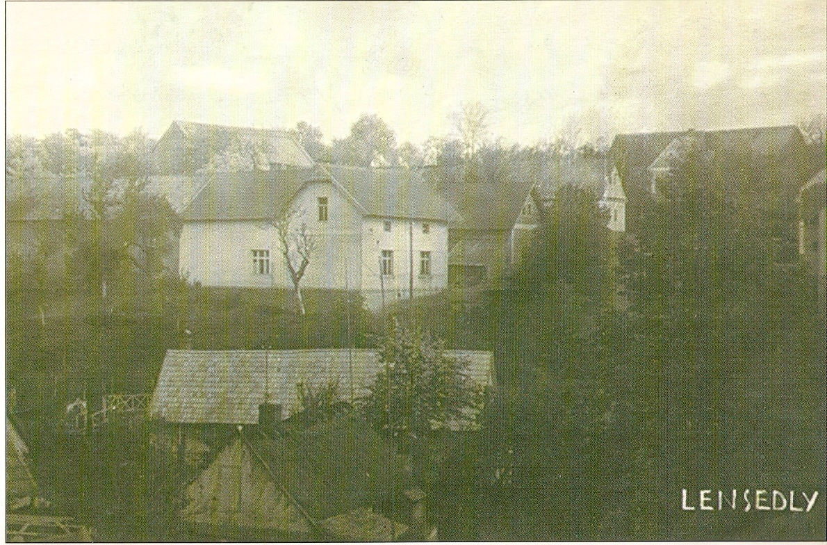 bc Lensedly č.p. 7 pohlednice z roku 1937